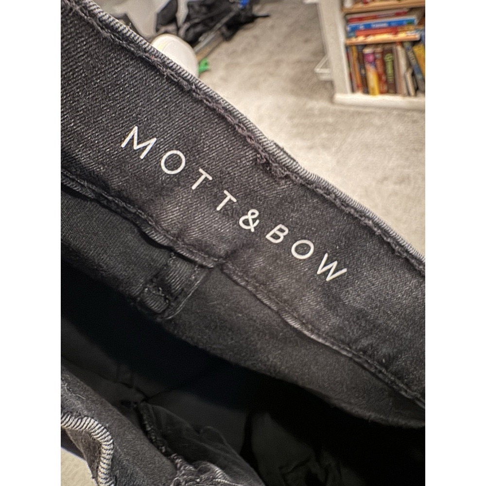 Mott And Bow 28/28 Mid Rise Skinny Black Jeans (M) - Picture 4 of 6